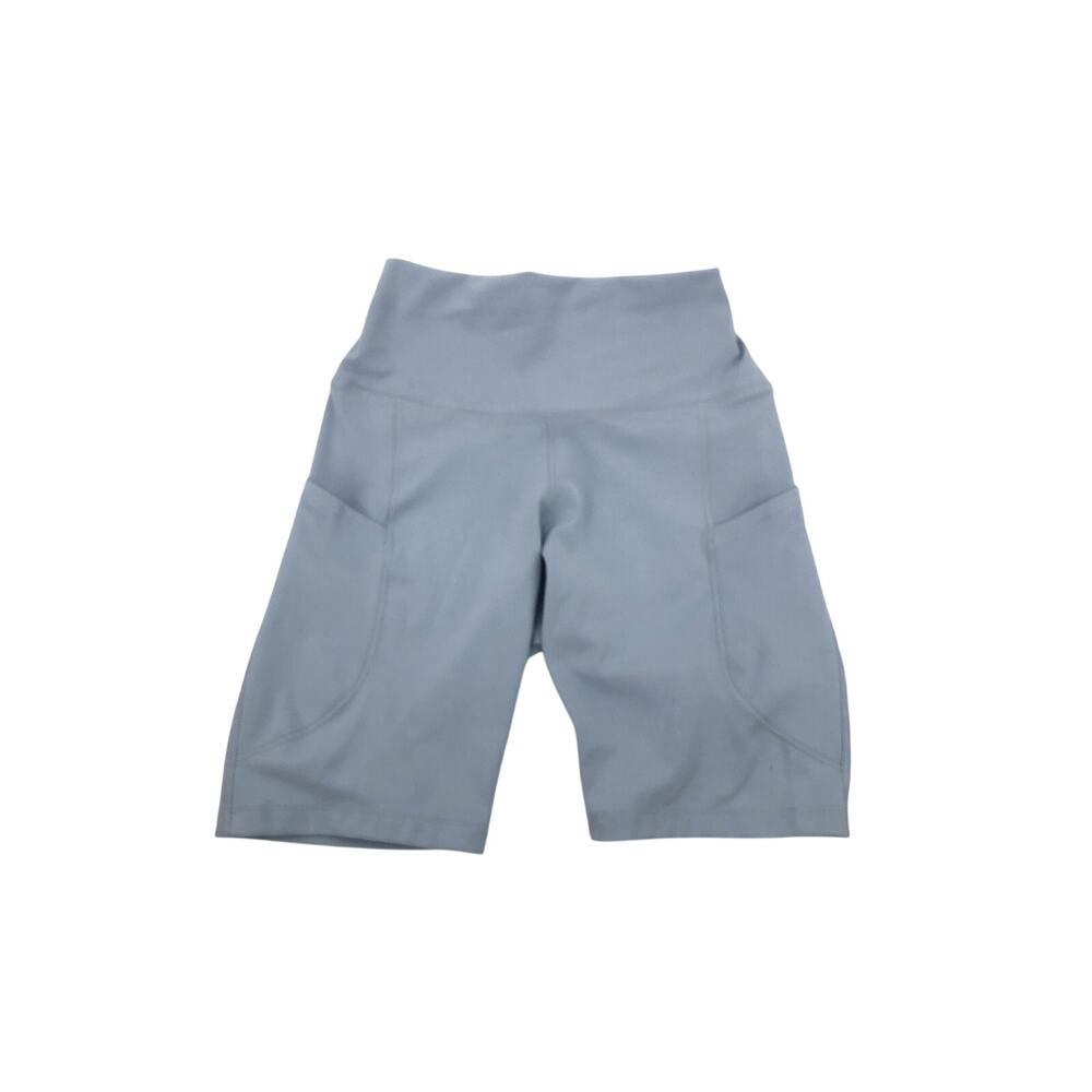 Nike Zenvy Gentle-Support High-Waisted 8" Biker Shorts Light Armory Blue Small